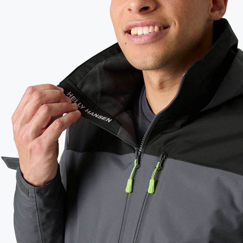 Куртка вітрильна чоловіча Helly Hansen Crew Hooded Midlayer 2 thunder grey 4