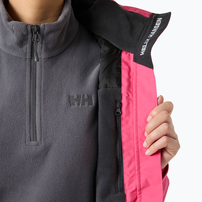 Куртка вітрильна жіноча Helly Hansen Crew Hooded Midlayer 2.0 hot pink 5