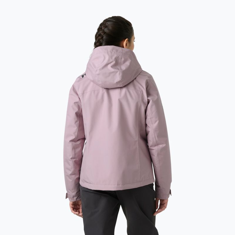 Куртка вітрильна жіноча Helly Hansen Crew Hooded Pile purple clay 2
