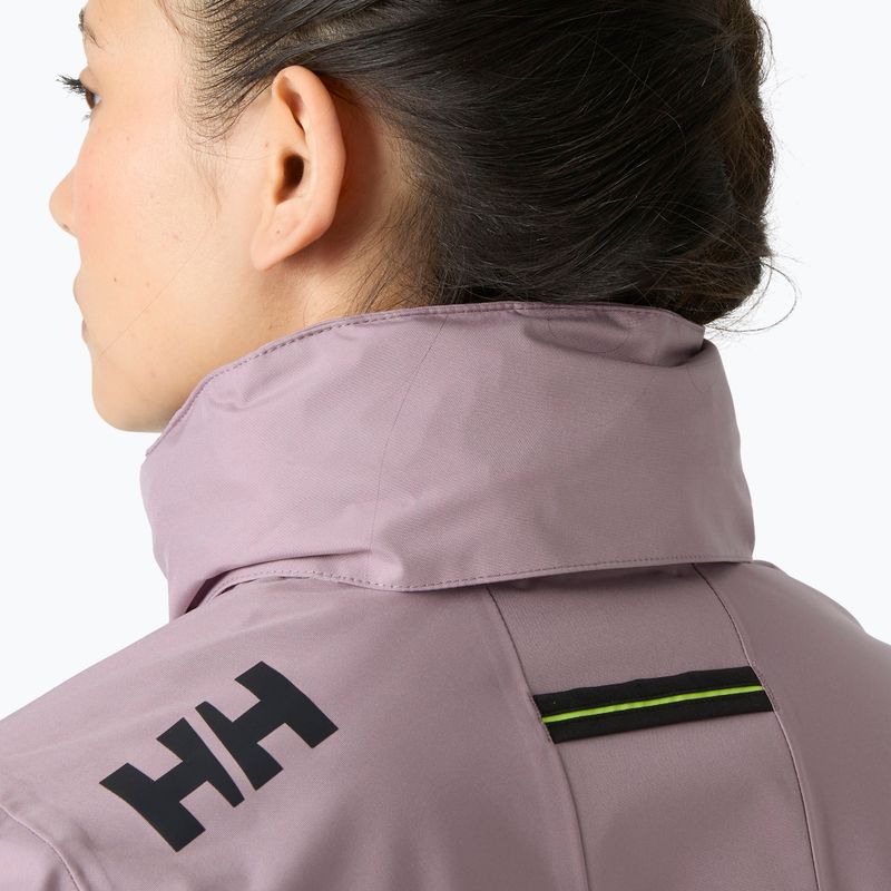 Куртка вітрильна жіноча Helly Hansen Crew Hooded Pile purple clay 4