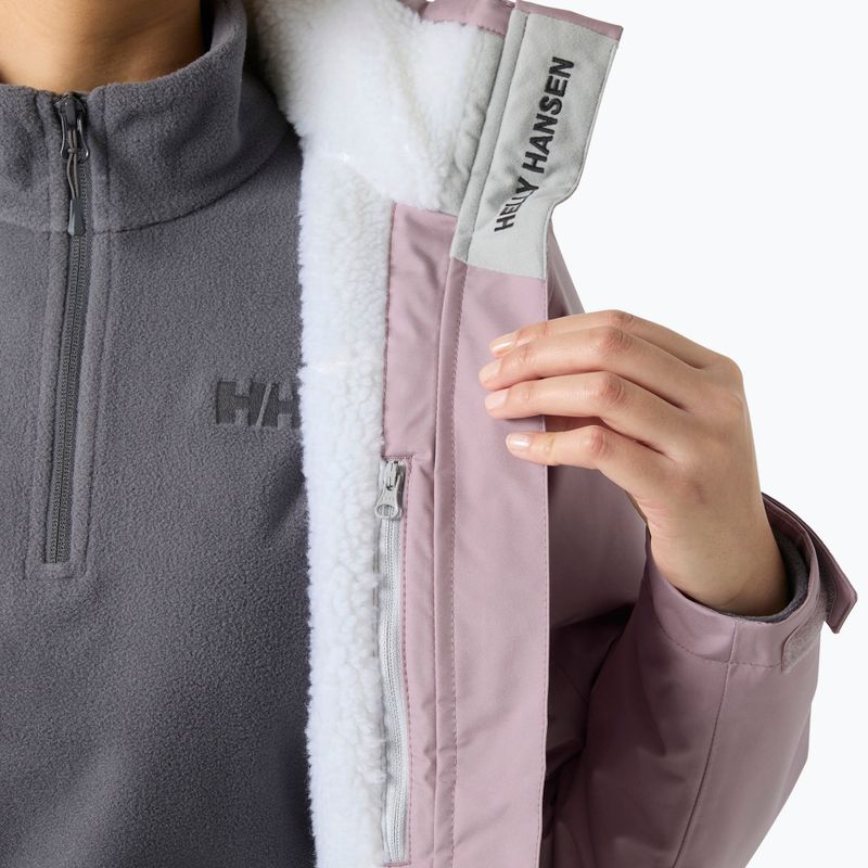 Куртка вітрильна жіноча Helly Hansen Crew Hooded Pile purple clay 5
