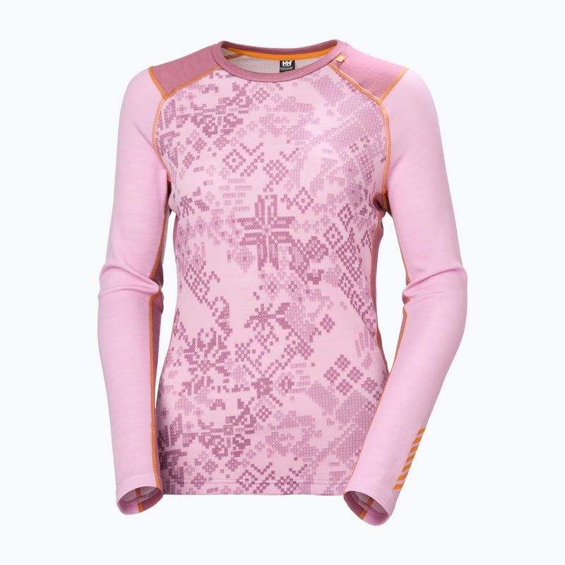 Кофта термоактивна жіноча Helly Hansen Lifa Merino Midweight Gra cherry blossom new nordic 5