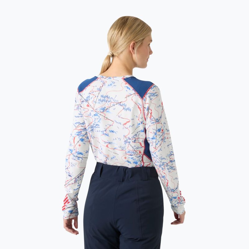 Кофта термоактивна жіноча Helly Hansen Lifa Active white slope map aop 2