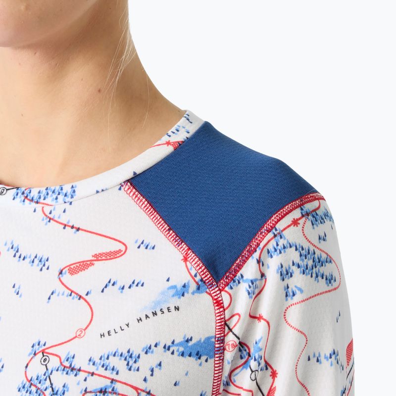 Кофта термоактивна жіноча Helly Hansen Lifa Active white slope map aop 3