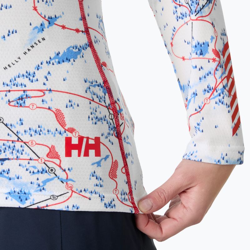 Кофта термоактивна жіноча Helly Hansen Lifa Active white slope map aop 4