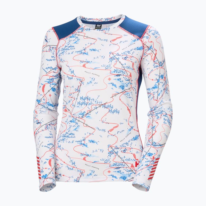 Кофта термоактивна жіноча Helly Hansen Lifa Active white slope map aop 5