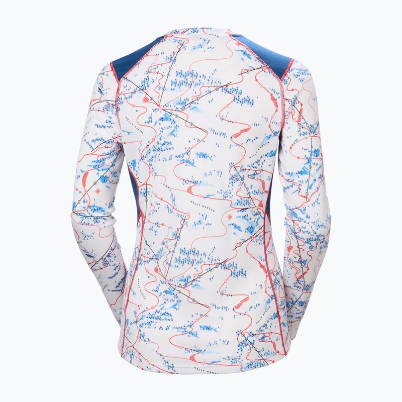Кофта термоактивна жіноча Helly Hansen Lifa Active white slope map aop 6