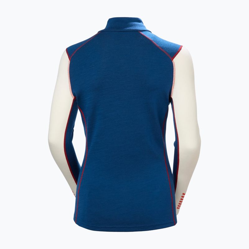 Кофта термоактивна жіноча Helly Hansen Lifa Merino Midweight Gra 1/2 Zip bright blue new nordic aop 6