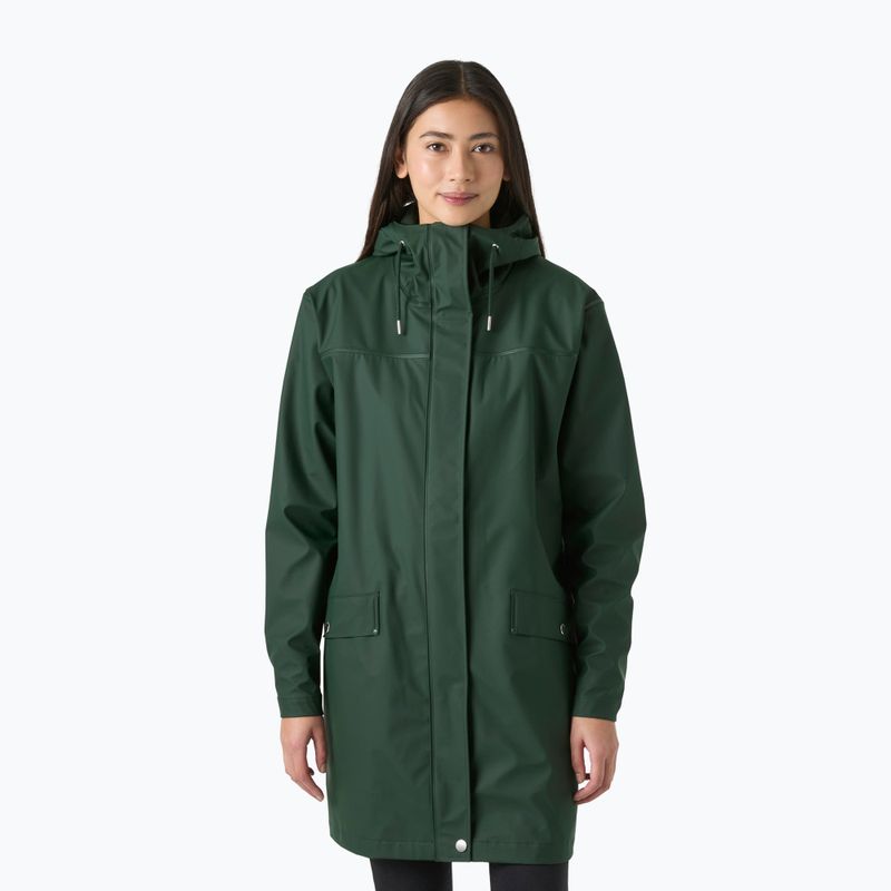Пальто дощовик жіноче Helly Hansen Moss Rain Coat dark jungle