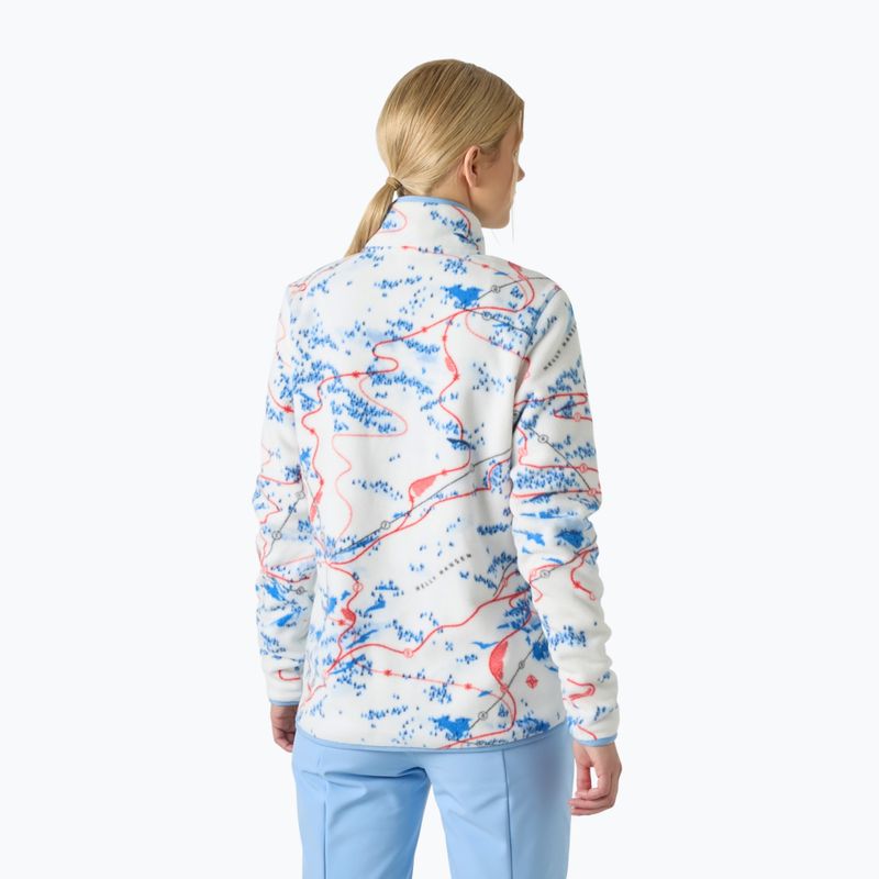 Кофта флісова жіноча Helly Hansen Maridalen Printed Fleece white slope map aop 2