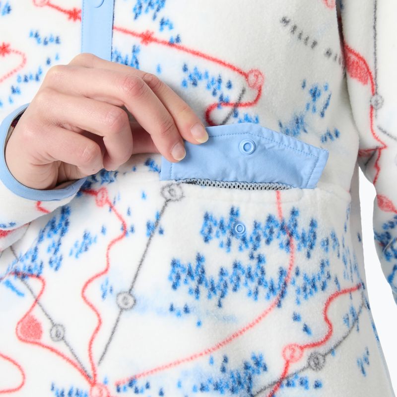 Кофта флісова жіноча Helly Hansen Maridalen Printed Fleece white slope map aop 3