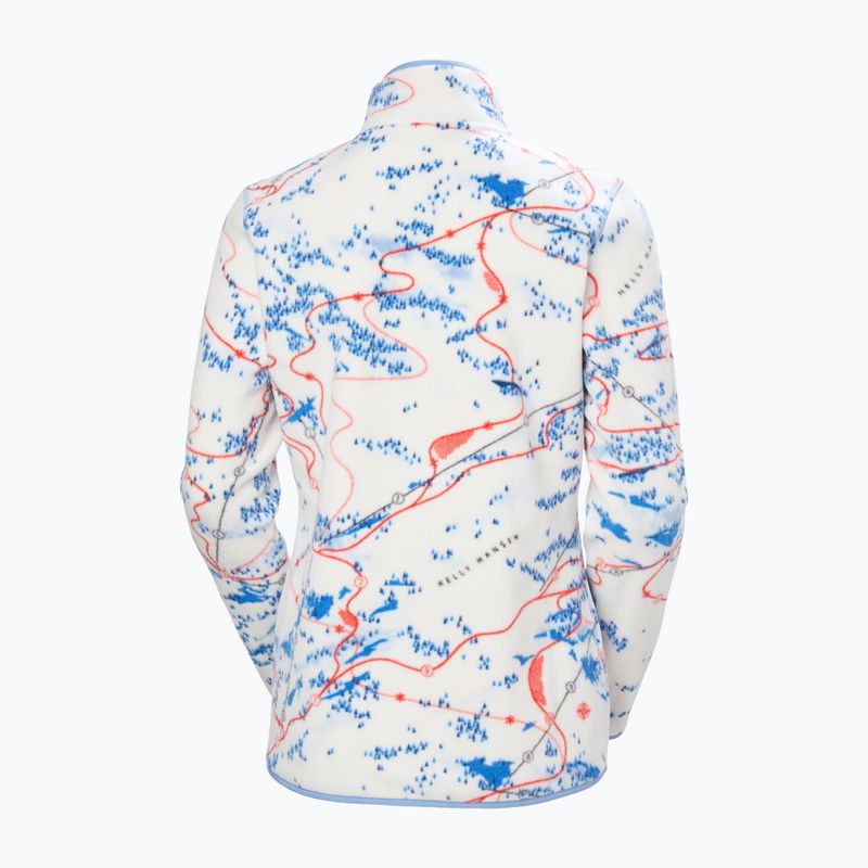 Кофта флісова жіноча Helly Hansen Maridalen Printed Fleece white slope map aop 5