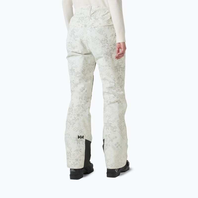 Штани лижні жіночі Helly Hansen Legendary Insulated cream new nordic aop 2