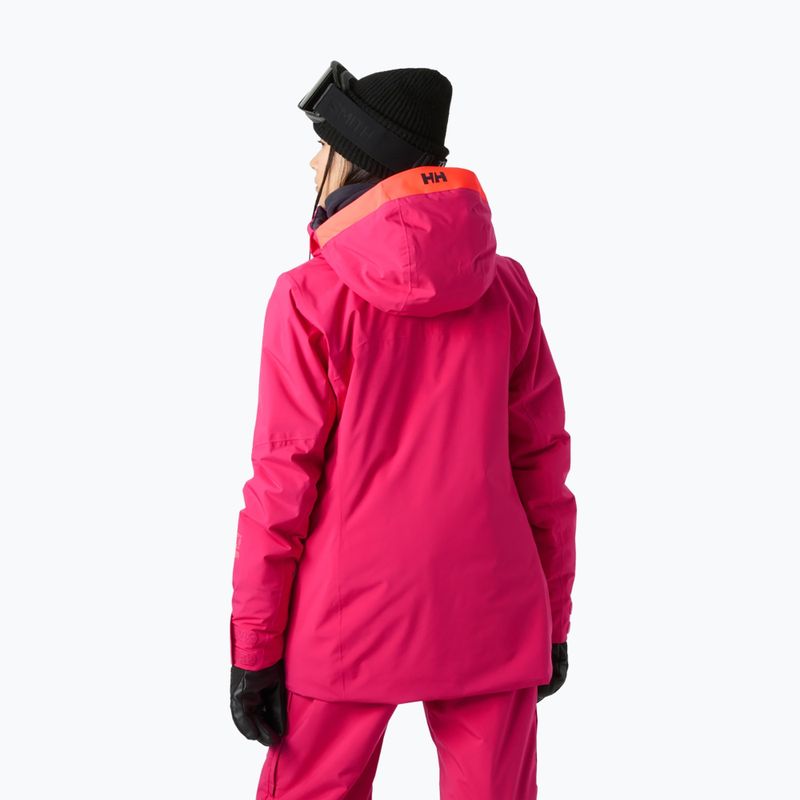 Куртка лижна жіноча Helly Hansen Powshot cranberry 2