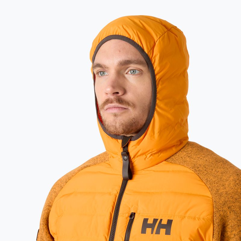 Куртка гібридна чоловіча Helly Hansen Skagen Hybrid Knit Insulator ignite orange 3