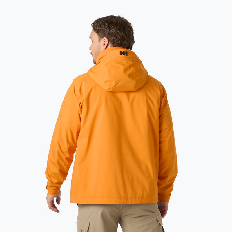 Куртка вітрильна чоловіча Helly Hansen HP Racing Lifaloft Hood ignite orange 2