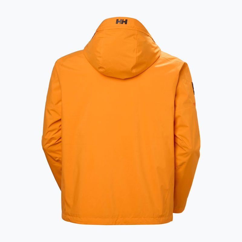 Куртка вітрильна чоловіча Helly Hansen HP Racing Lifaloft Hood ignite orange 9