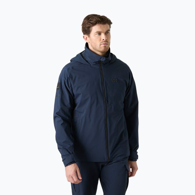 Куртка вітрильна чоловіча Helly Hansen HP Racing Lifaloft Hood navy