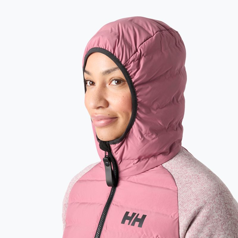 Куртка гібридна жіноча Helly Hansen Skagen Hybrid Knit Insulator wildberry 3