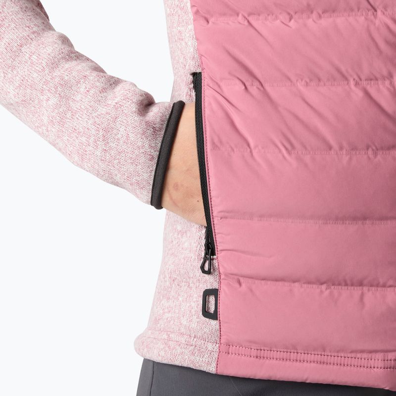 Куртка гібридна жіноча Helly Hansen Skagen Hybrid Knit Insulator wildberry 5