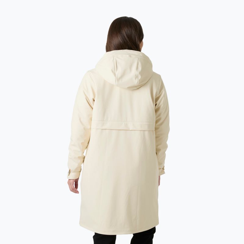 Пальто дощовик жіноче Helly Hansen Moss Ins Pu Coat cream 2