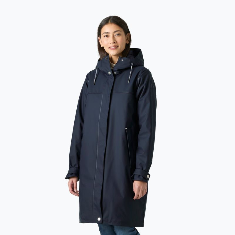 Пальто дощовик жіноче Helly Hansen Moss Ins Pu Coat navy