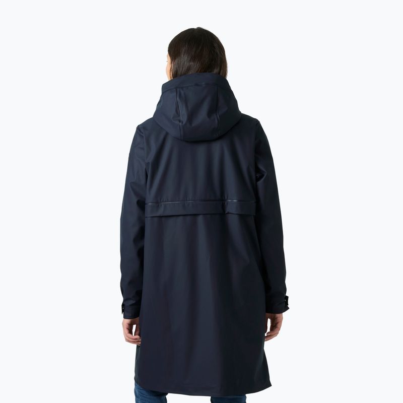Пальто дощовик жіноче Helly Hansen Moss Ins Pu Coat navy 2