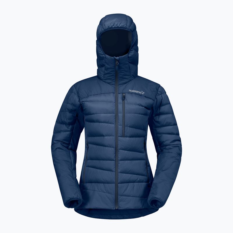Пуховик жіночий NORRONA Falketind Down 750 Zip Hood indigo night 5