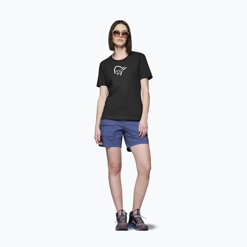 Футболка жіноча NORRONA Cotton Viking caviar black 2