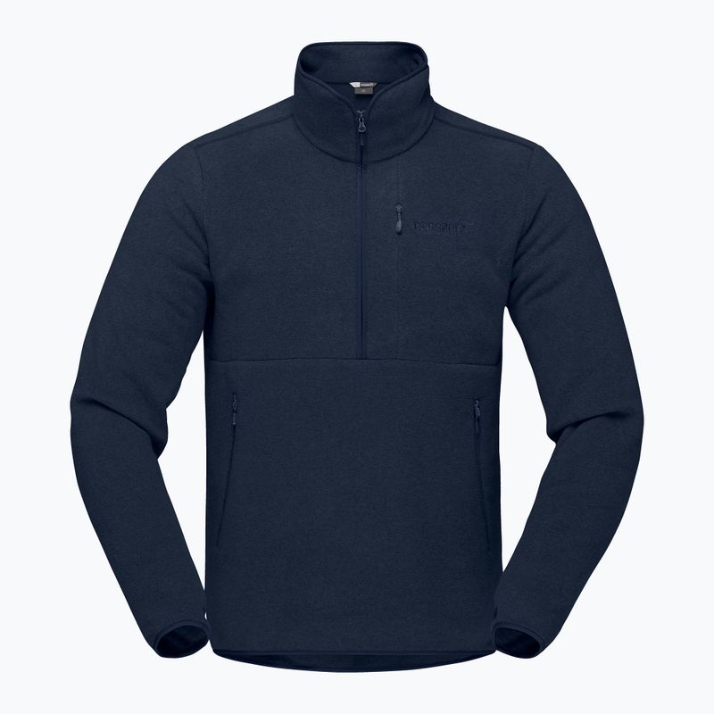 Кофта флісова чоловіча NORRONA Femund Warm2 Zip Neck indigo night 4