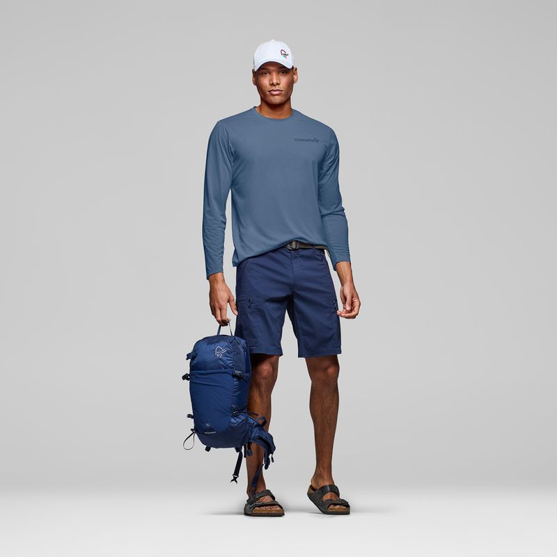 Лонгслів чоловічий NORRONA Femund Tech vintage indigo 2