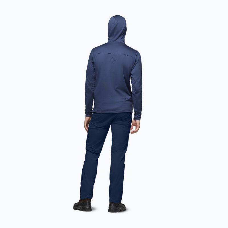 Кофта трекінгова чоловіча NORRONA Falketind Warm2 Stretch Hood indigo night 3