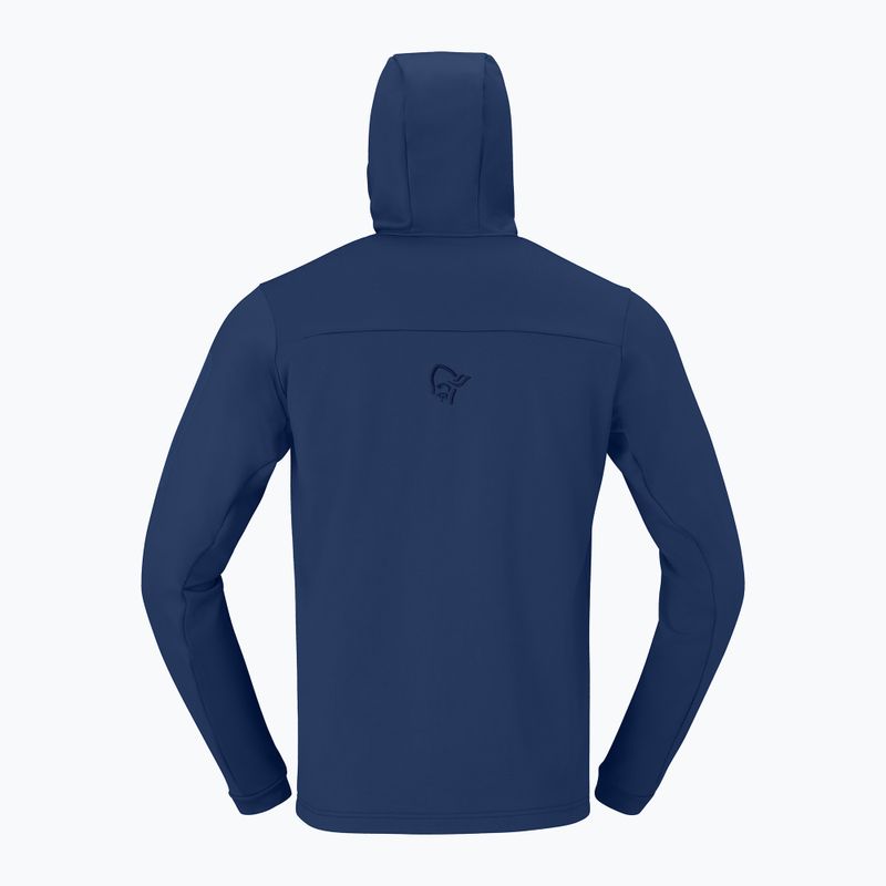 Кофта трекінгова чоловіча NORRONA Falketind Warm2 Stretch Hood indigo night 6