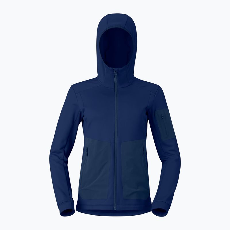 Кофта трекінгова жіноча NORRONA Falketind Warm2 Stretch Hood indigo night 5
