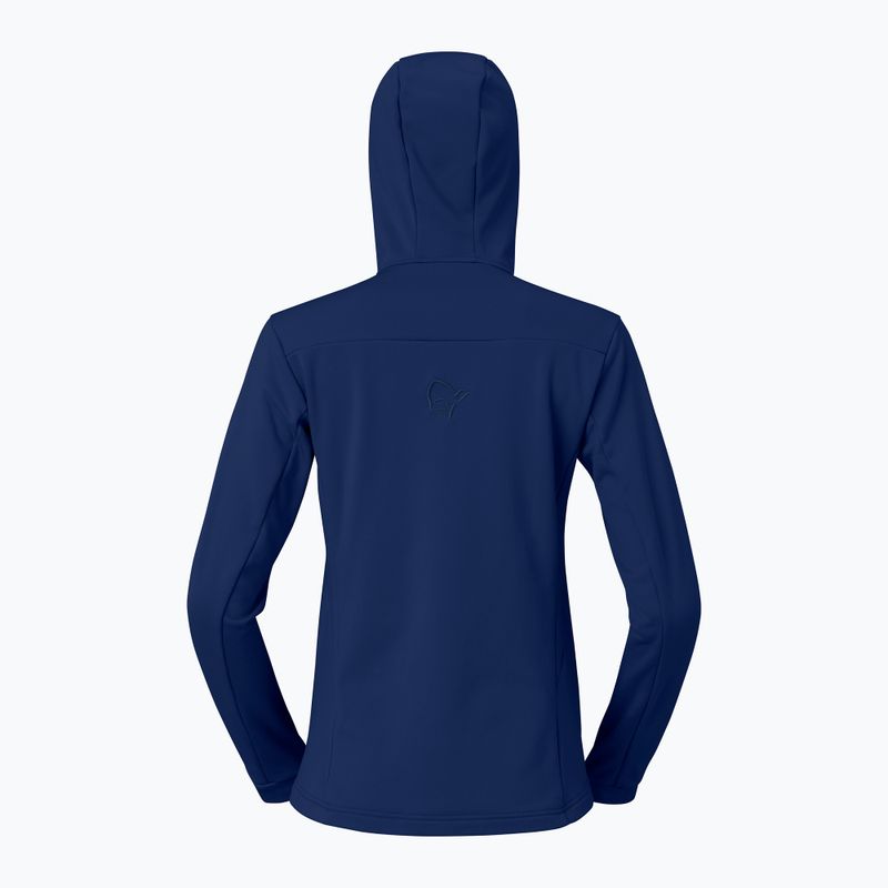 Кофта трекінгова жіноча NORRONA Falketind Warm2 Stretch Hood indigo night 6