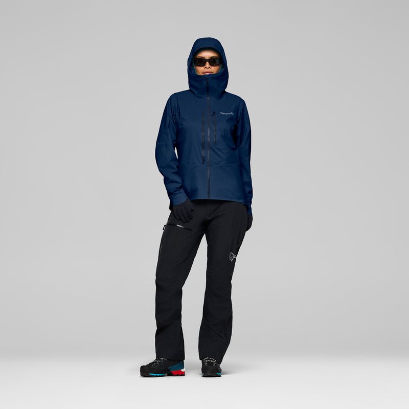 Куртка дощовик жіноча NORRONA Falketind Dri1 indigo night 2