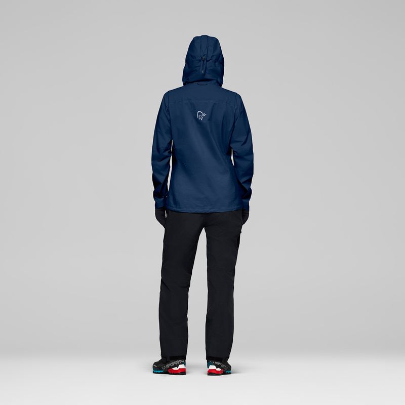 Куртка дощовик жіноча NORRONA Falketind Dri1 indigo night 3