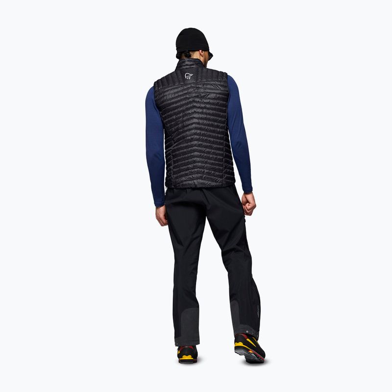 Безрукавка NORRONA Trollveggen Down800 Super Light caviar black 3