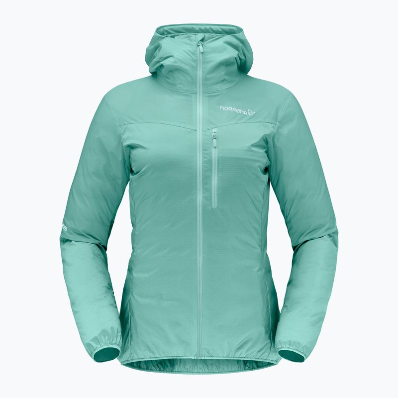 Куртка вітрозахисна жіноча NORRONA Faketind Aero60 Zip Hood aqua haze 5