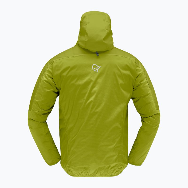Куртка вітрозахисна чоловіча NORRONA Faketind Aero60 Zip Hood golden lime 2