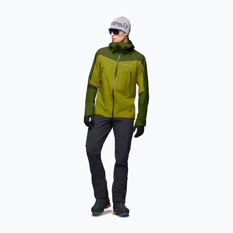 Куртка дощовик чоловіча NORRONA Falketind Gore-Tex golden lime/pesto 2