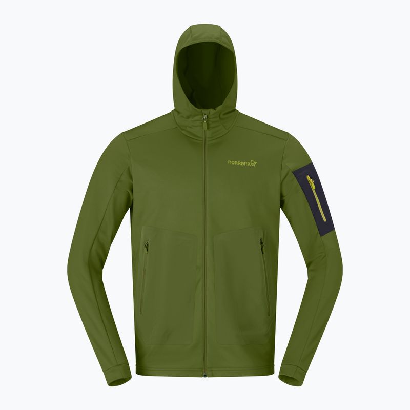 Кофта трекінгова чоловіча NORRONA Falketind Warm2 Stretch Hood pesto 5