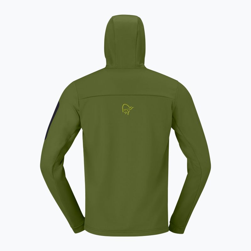 Кофта трекінгова чоловіча NORRONA Falketind Warm2 Stretch Hood pesto 6