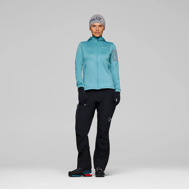 Кофта трекінгова жіноча NORRONA Falketind Warm2 Stretch Hood brittany blue 2