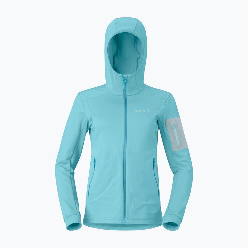 Кофта трекінгова жіноча NORRONA Falketind Warm2 Stretch Hood brittany blue 5