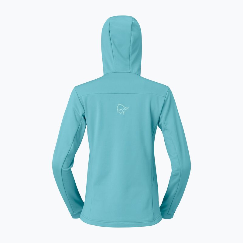 Кофта трекінгова жіноча NORRONA Falketind Warm2 Stretch Hood brittany blue 6