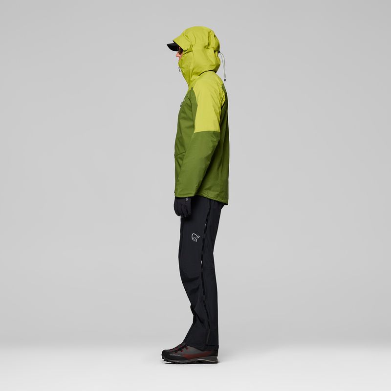 Куртка дощовик чоловіча NORRONA Falketind Dri1 pesto/golden lime 5