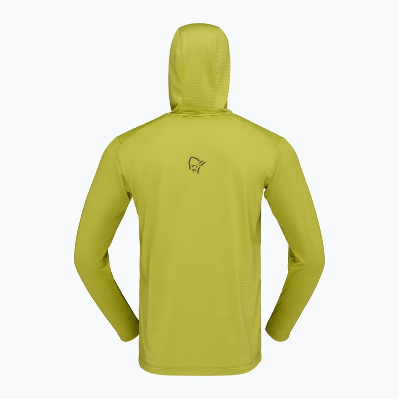 Кофта трекінгова чоловіча NORRONA Falketind Warm1 Hood golden lime/olive night 7