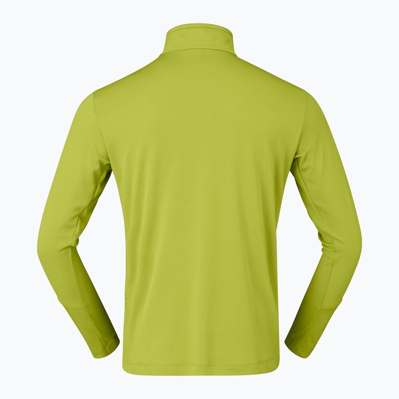 Кофта трекінгова чоловіча NORRONA Femund Warm1 Zip Neck golden lime/olive night 6