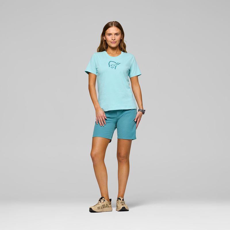 Футболка жіноча NORRONA Cotton Viking aqua haze 2